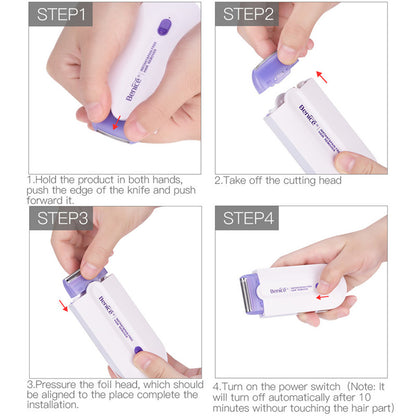 Waterproof hair removal machine for the entire body