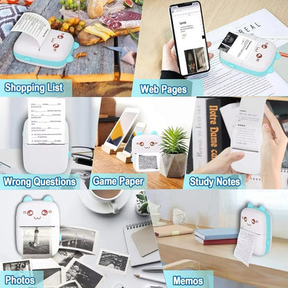 Mini Label Printer Portable Thermal