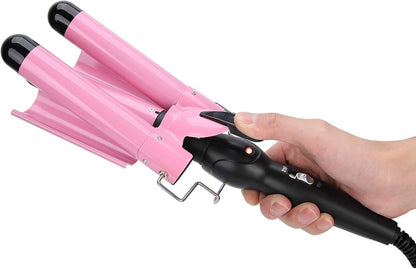 Triple hair curler