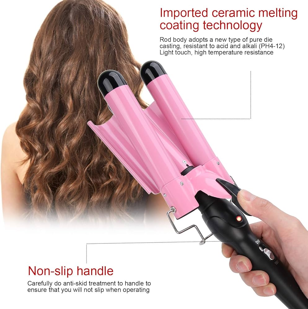 Triple hair curler