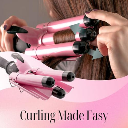 Triple hair curler